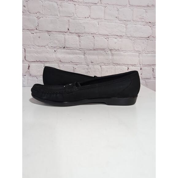 SAS Metro Horse Bit Loafer Women Size 10 Narrow Black Suede Leather MSRP $188.95 - Picture 7 of 12